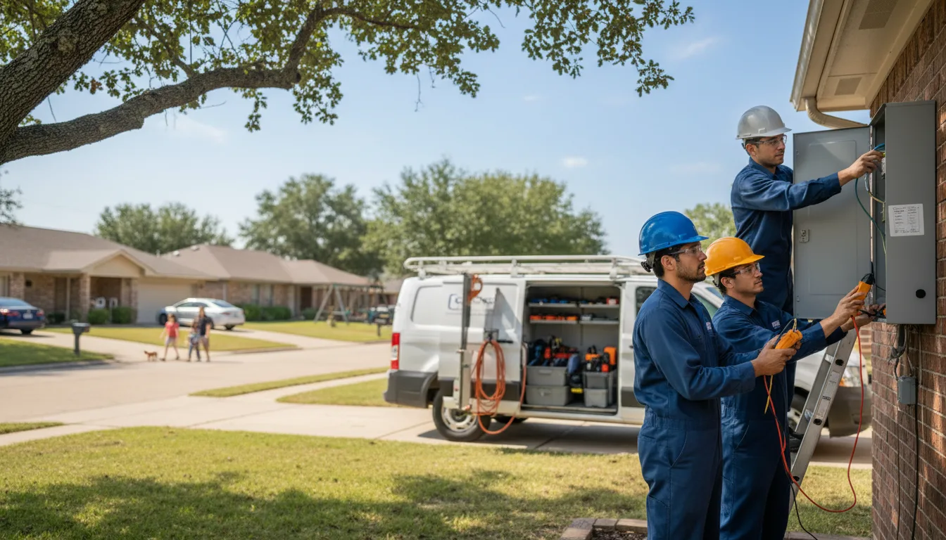 Certified electrician providing emergency electrical services in Keiser, AR